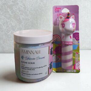 Unicorn Sugar Scrub and Unicorn Lip Smacker- Unicorn Bundle- Purple